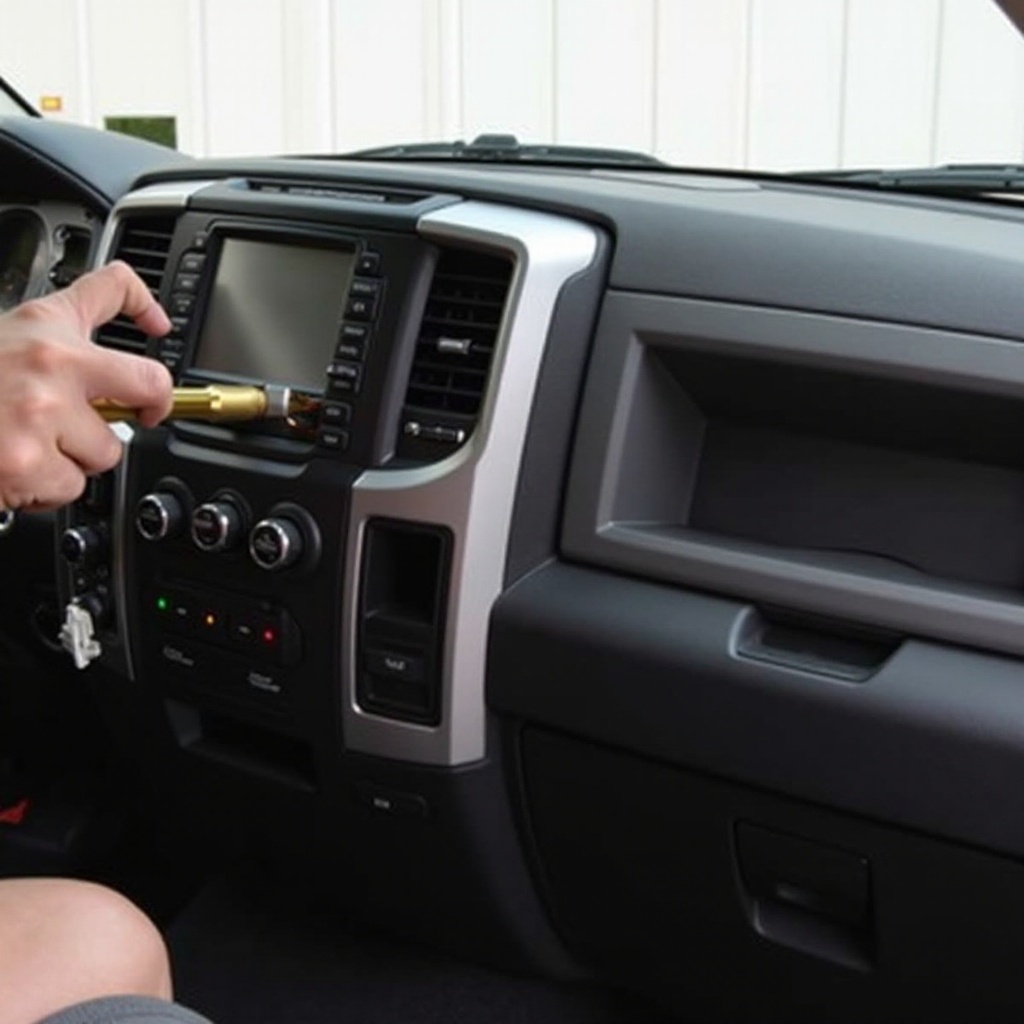 výměna reproduktorů v palubní desce Ram 1500