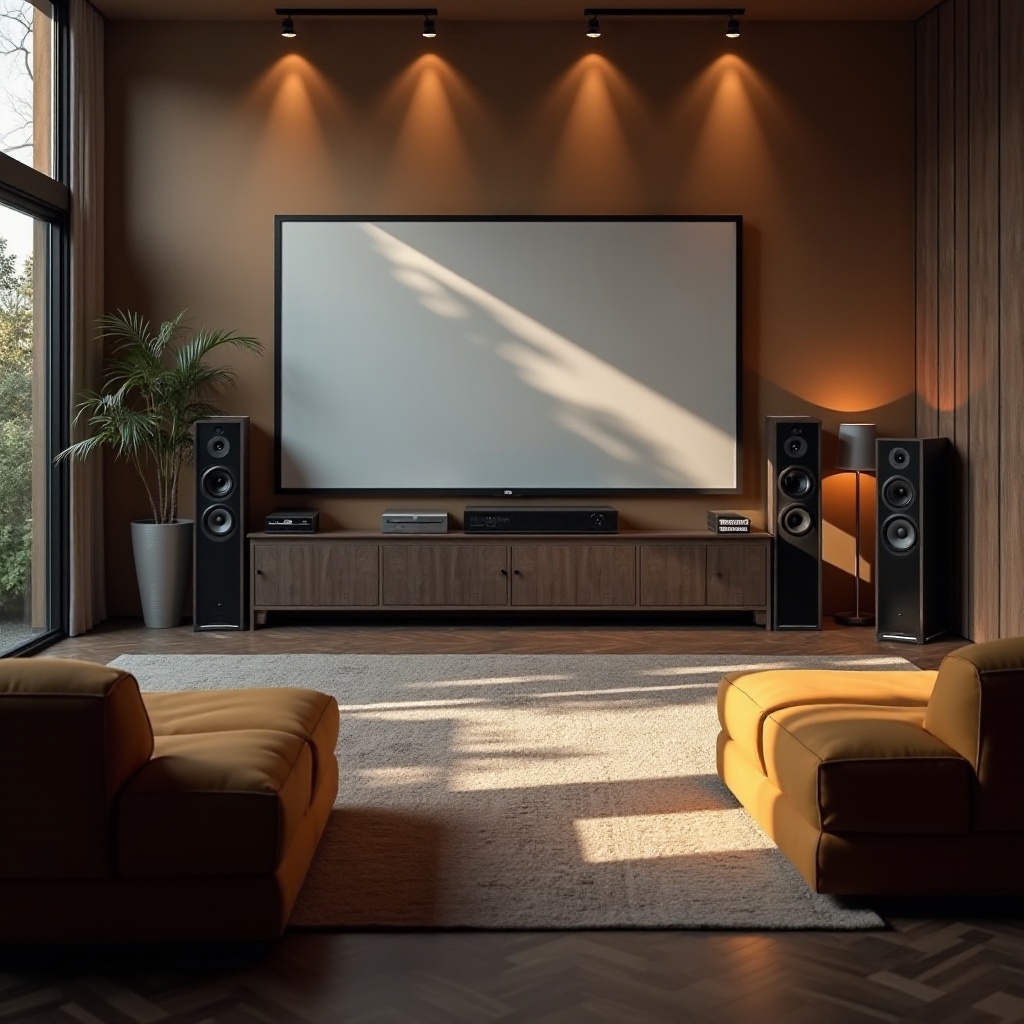 расстояние между передними колонками домашнего кинотеатра kef